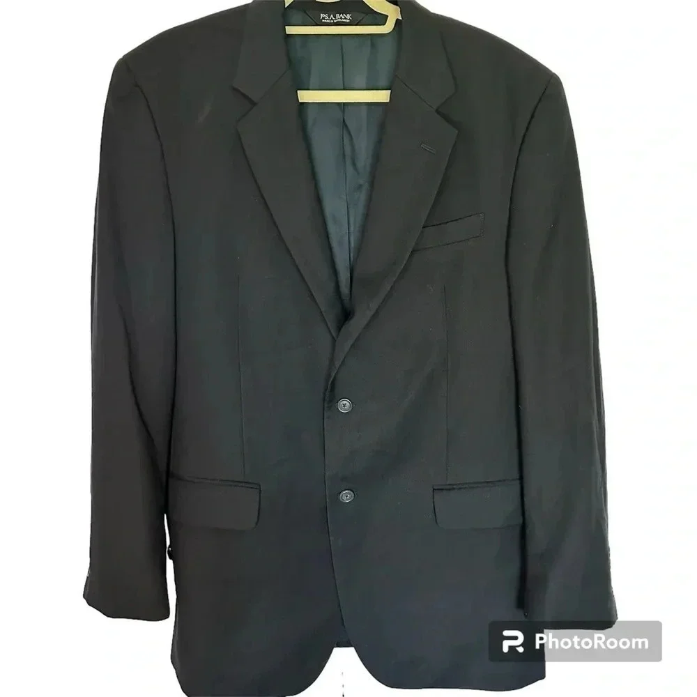 Men’s Jos. A. Bank Black Two Button Black Suit Coat